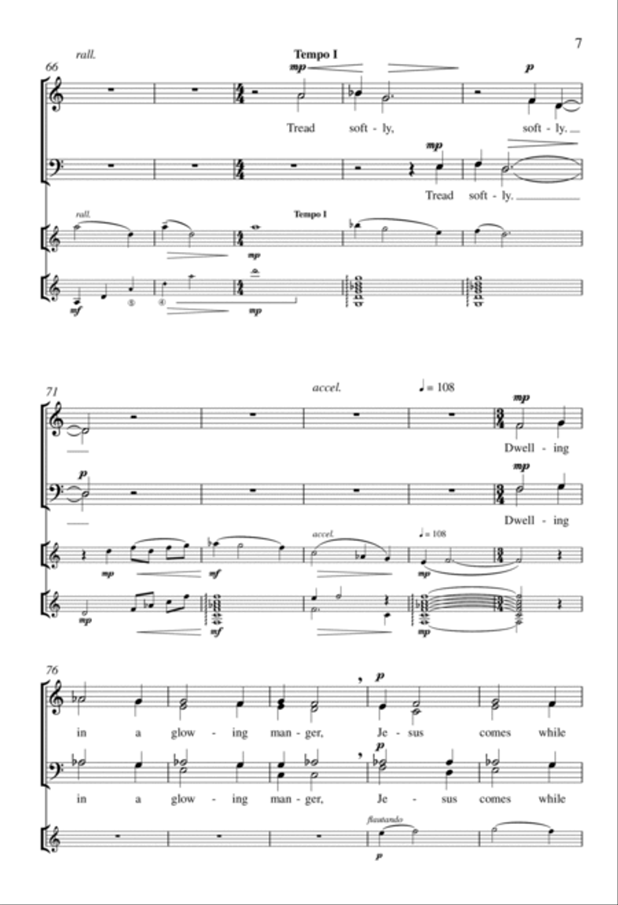 Tread Softly 4-Part scores gallery preview page 6