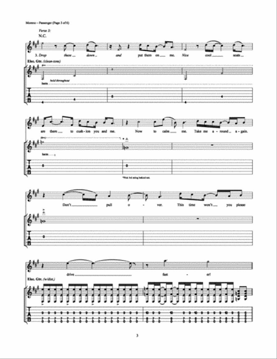 Passenger Electric Guitar scores gallery preview page 3