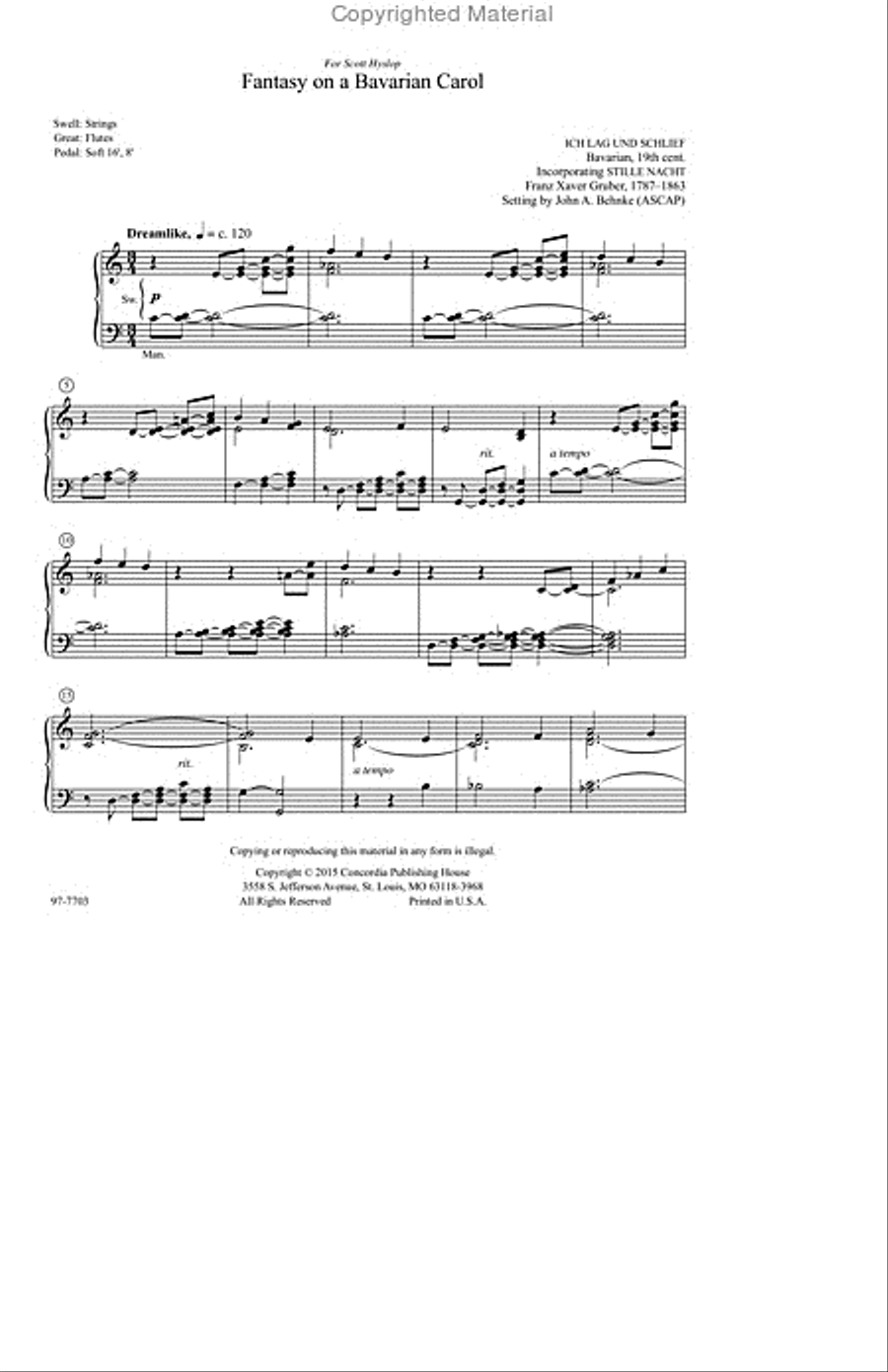 Five Preludes of Praise, Set 9 Organ scores gallery preview page 2