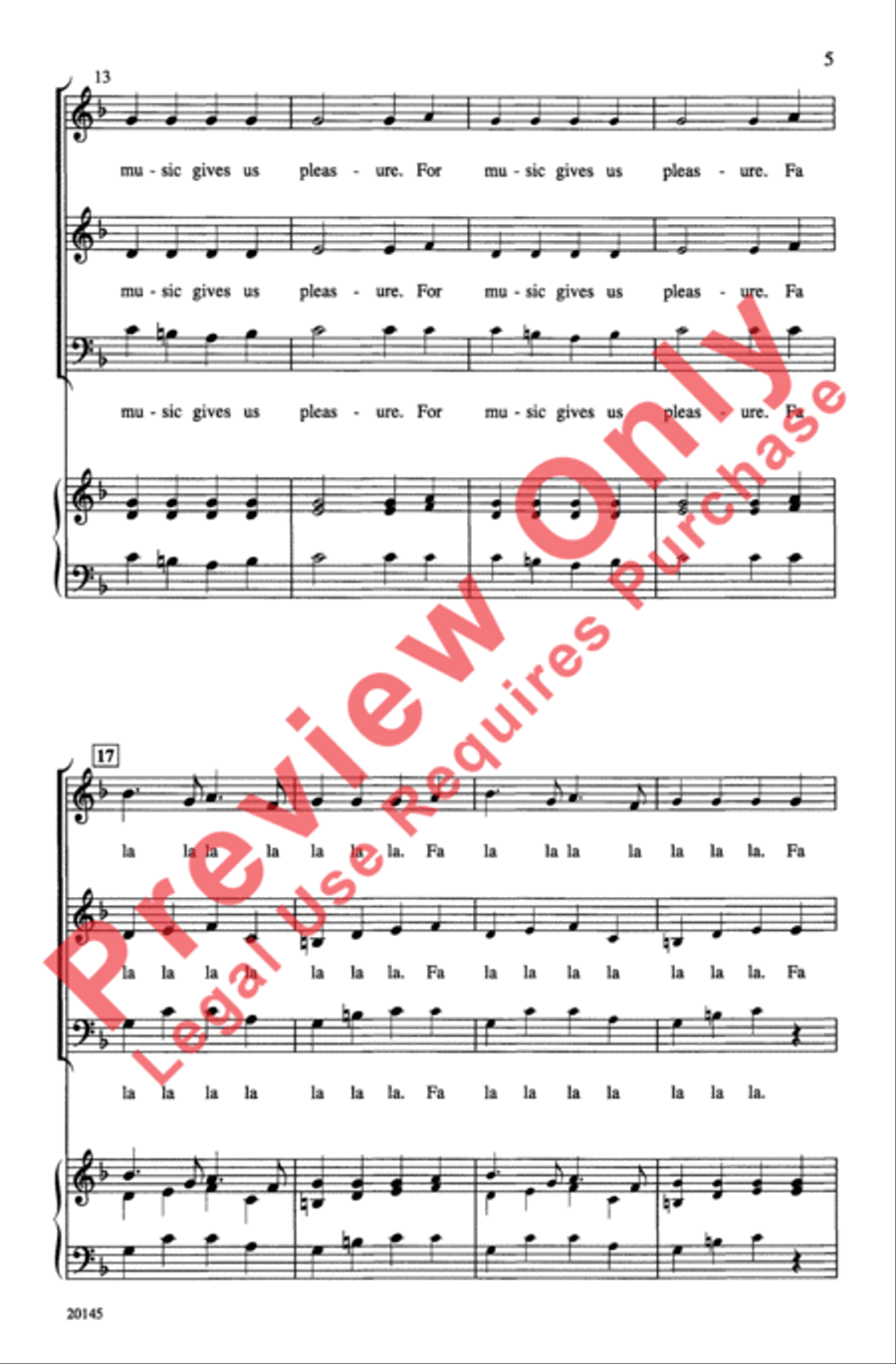 Three New Madrigals Three New Madrigals 3-Part scores gallery preview page 5