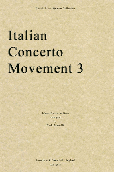Italian Concerto, Movement 3