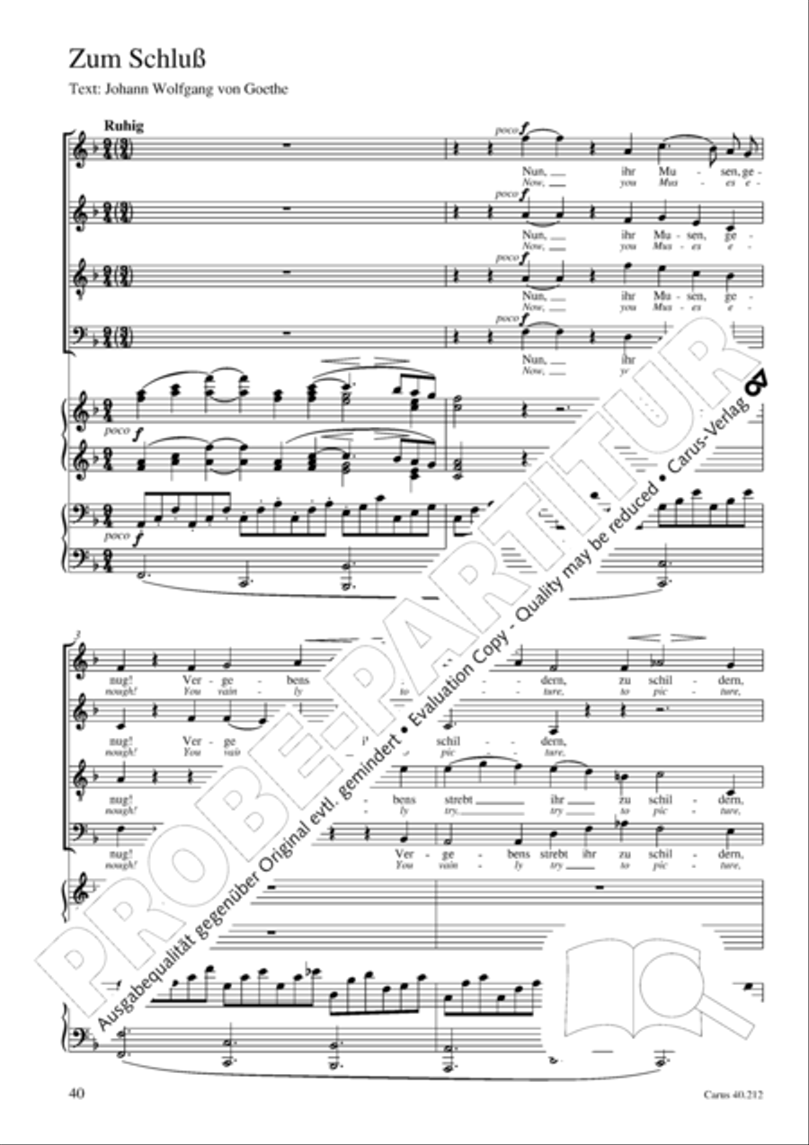 Neue Liebeslieder-Walzer, Op. 65 Choir scores gallery preview page 41