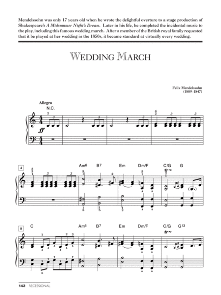 World's Greatest Wedding Music Easy Piano scores gallery preview page 9