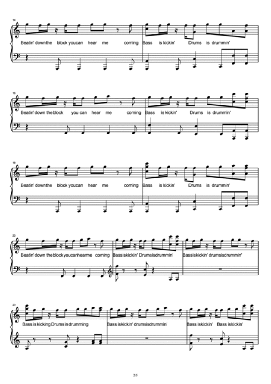 Blocks Blocks Piano Solo scores gallery preview page 2