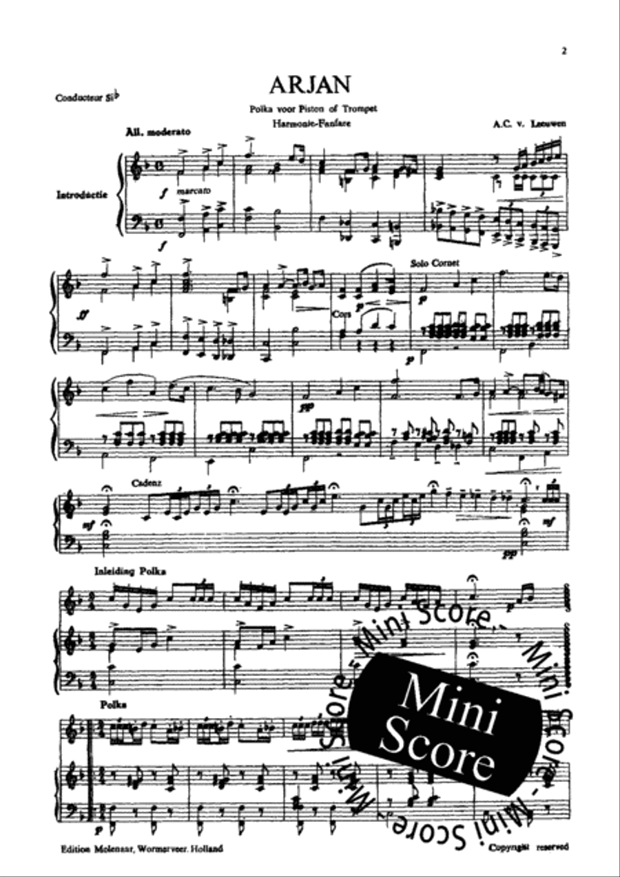 Arjan Polka Fanfare Band scores gallery preview page 3