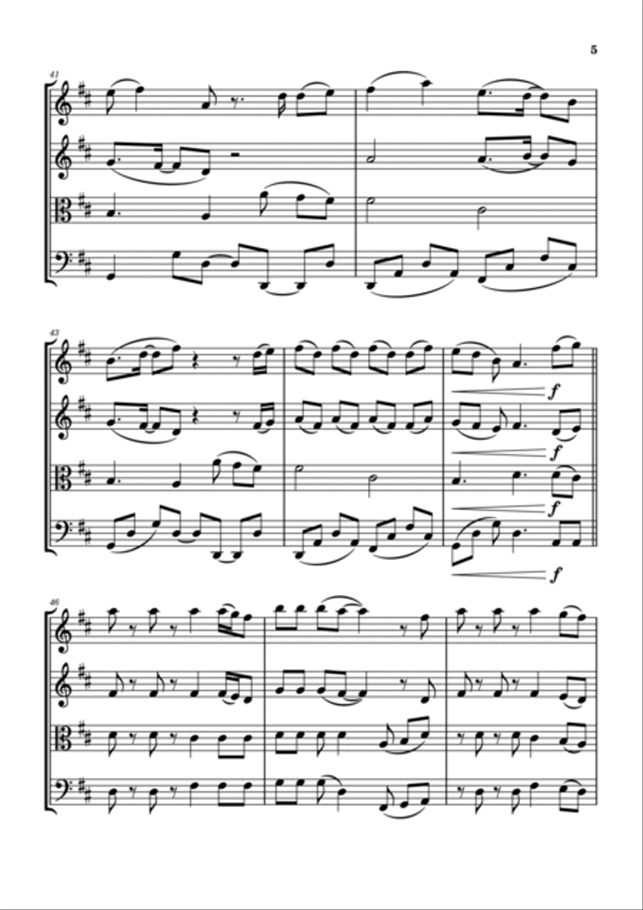 1 Step Forward, 3 Steps Back String Quartet scores gallery preview page 5