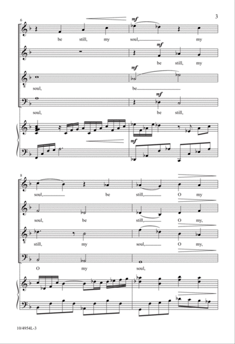 Be Still, My Soul Be Still, My Soul 4-Part scores gallery preview page 3