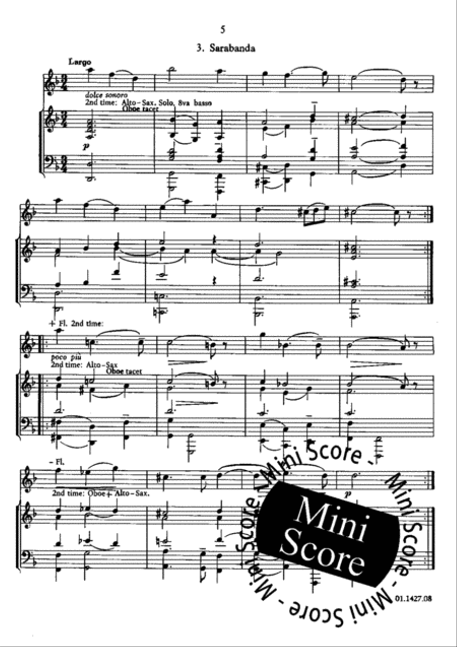 Concerto for Oboe and Band Concert Band scores gallery preview page 9