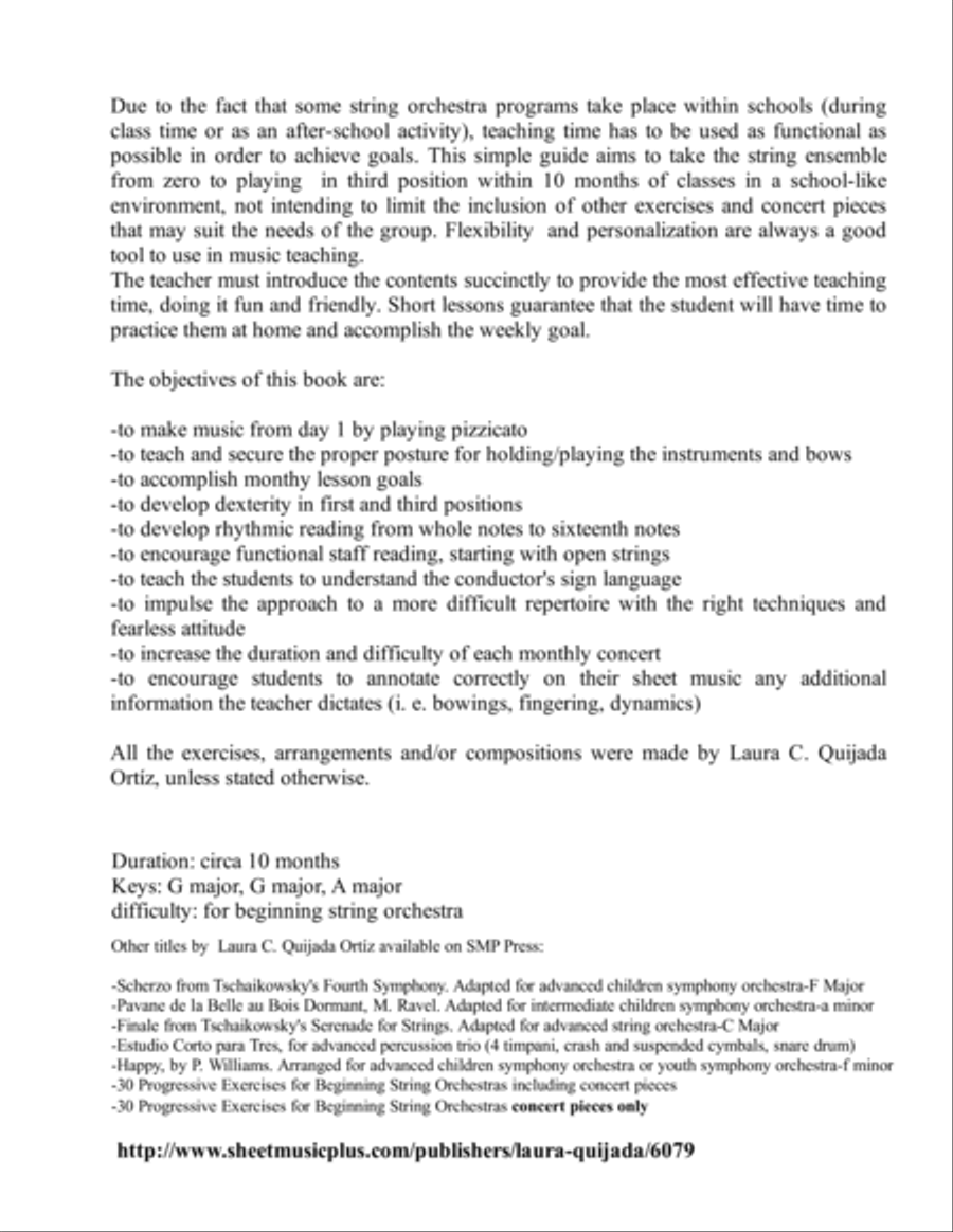 30 Progressive Exercises for Beginning String Orchestra. EXERCISES ONLY. Teacher's book & parts. String Orchestra scores gallery preview page 2