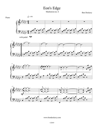 Eon's Edge (Meditation no. 6 for Solo Piano)
