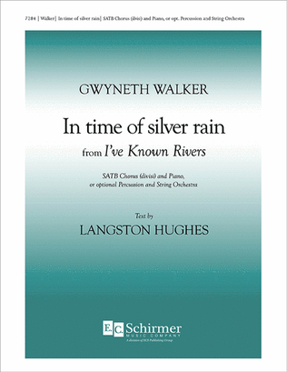 Book cover for In time of silver rain from I've Known Rivers (Piano/Choral Score)