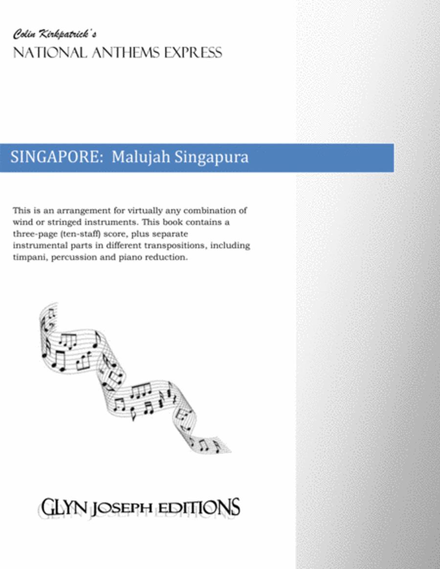 Singapore National Anthem: Malujah Singapura ("Onward Singapore") image number null