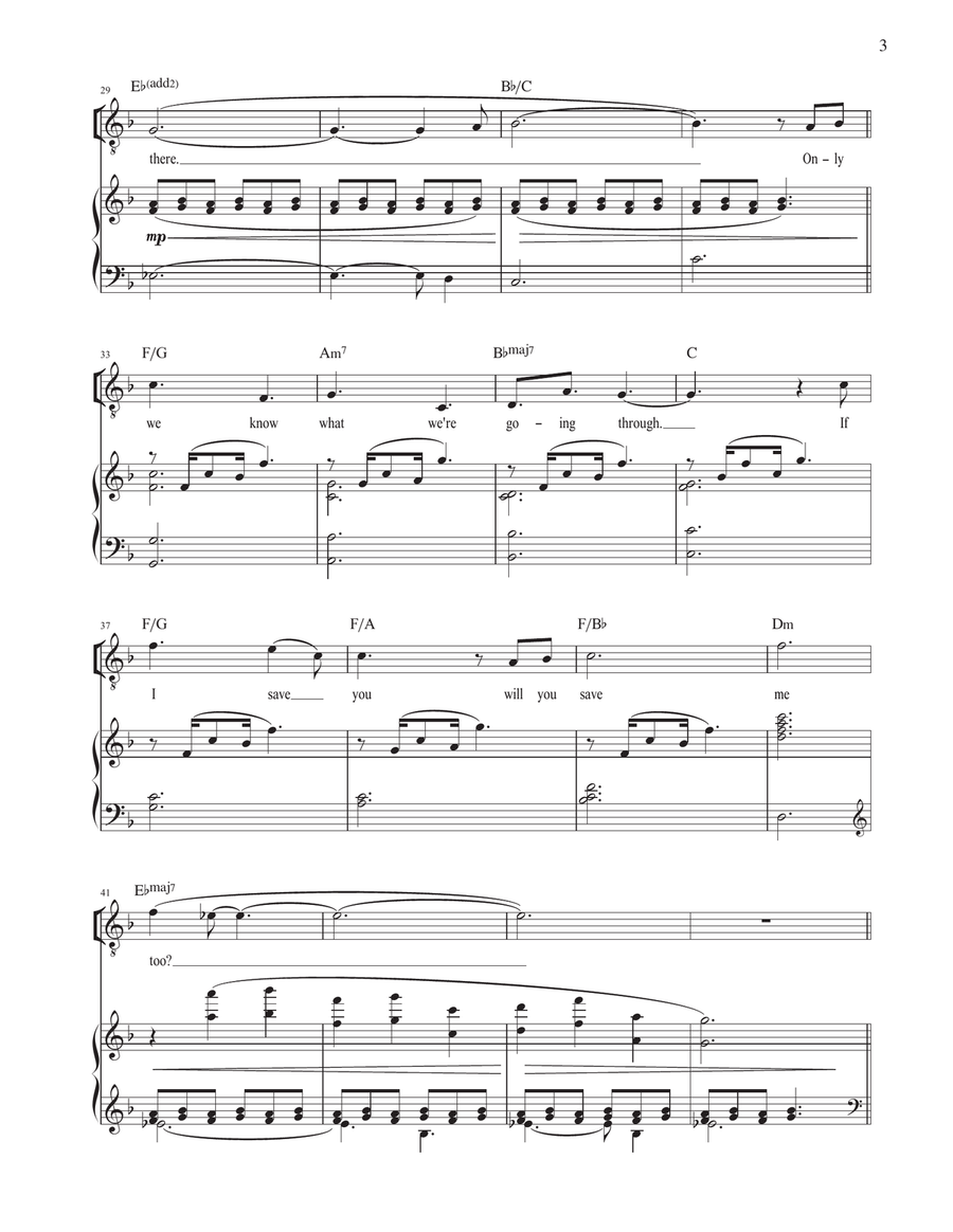 My Green Light (from The Great Gatsby) Voice scores gallery preview page 3