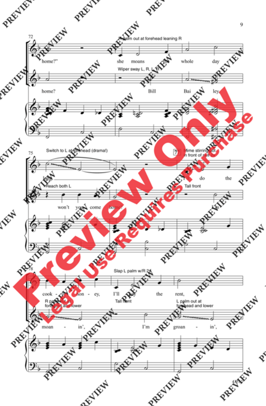 Bill Bailey Bill Bailey 2-Part scores gallery preview page 8
