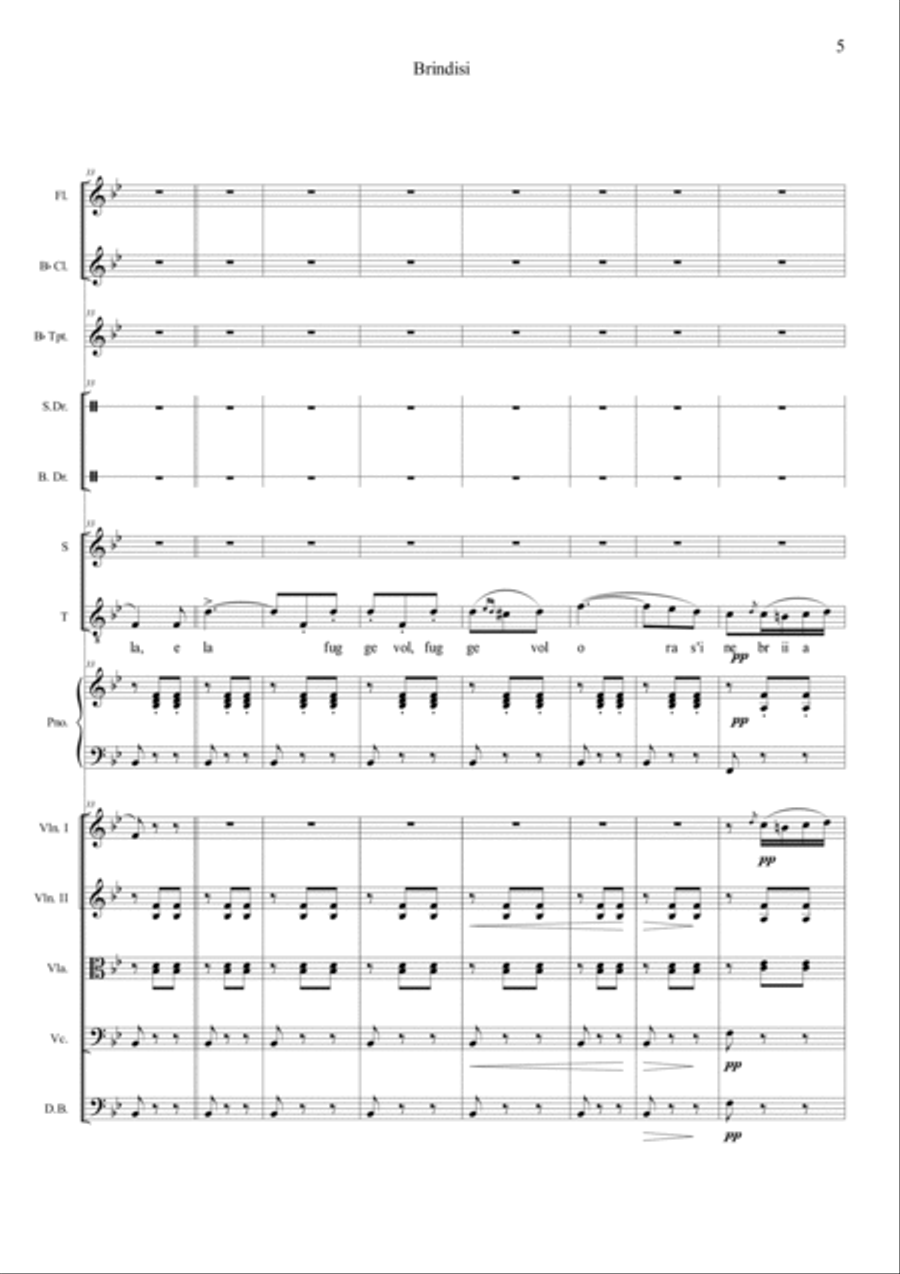 Brindisi Brindisi Orchestra scores gallery preview page 5