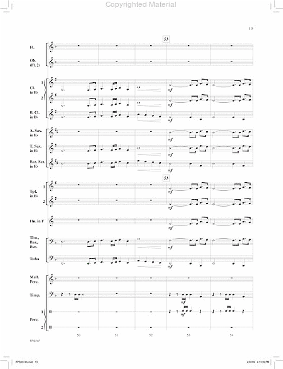 March of the Machines Concert Band scores gallery preview page 14
