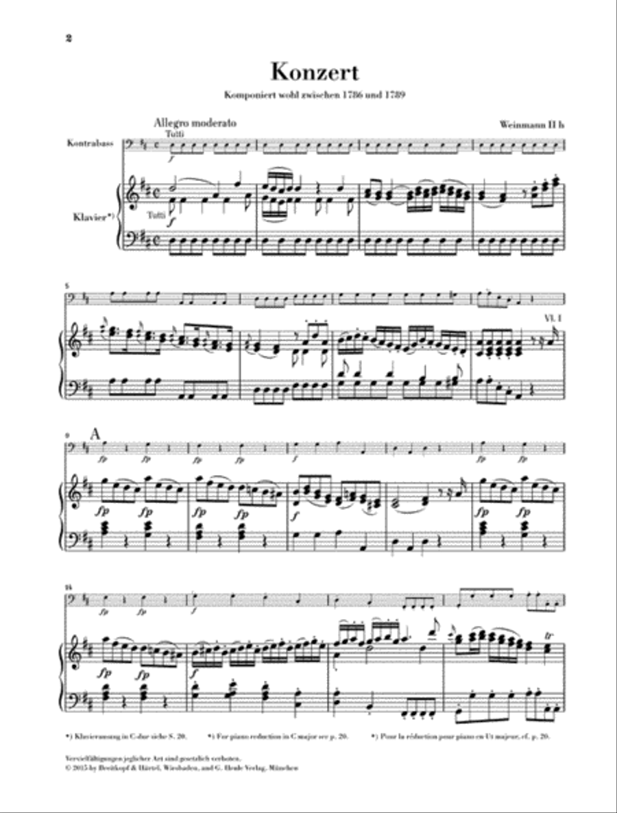 Double Bass Concerto Double Bass Concerto Double Bass scores gallery preview page 2