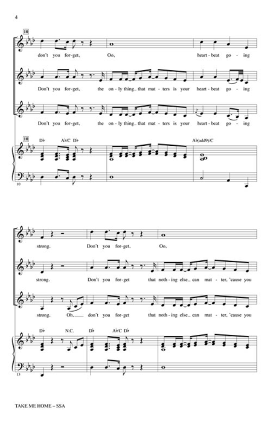 Take Me Home Take Me Home SSA scores gallery preview page 4