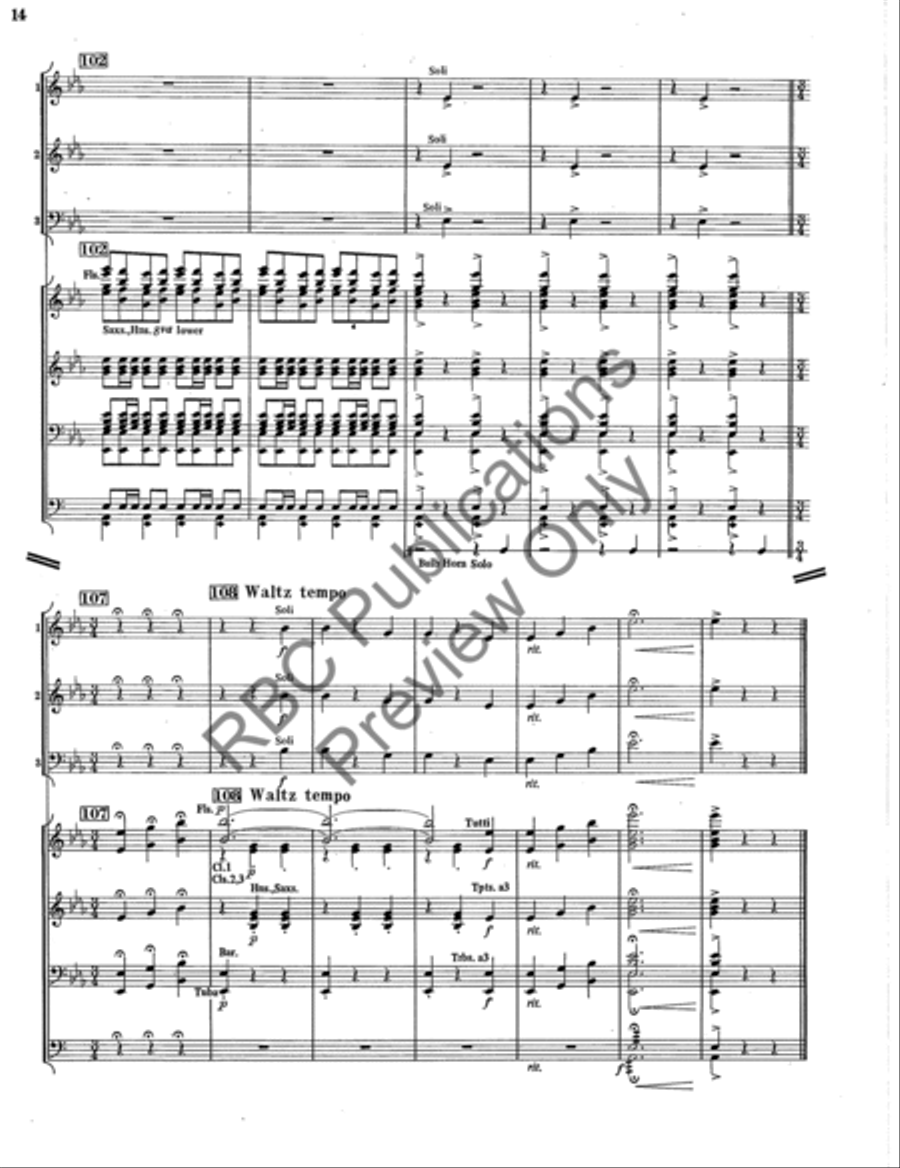 Concerto Gross Concert Band Concert Band scores gallery preview page 15