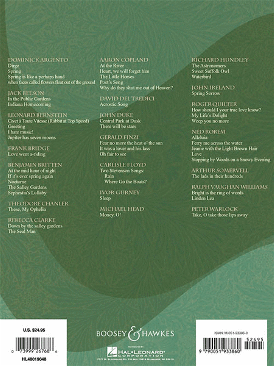 Art Song in English – 50 Songs by 21 American and British Composers Voice Solo scores gallery preview page 2