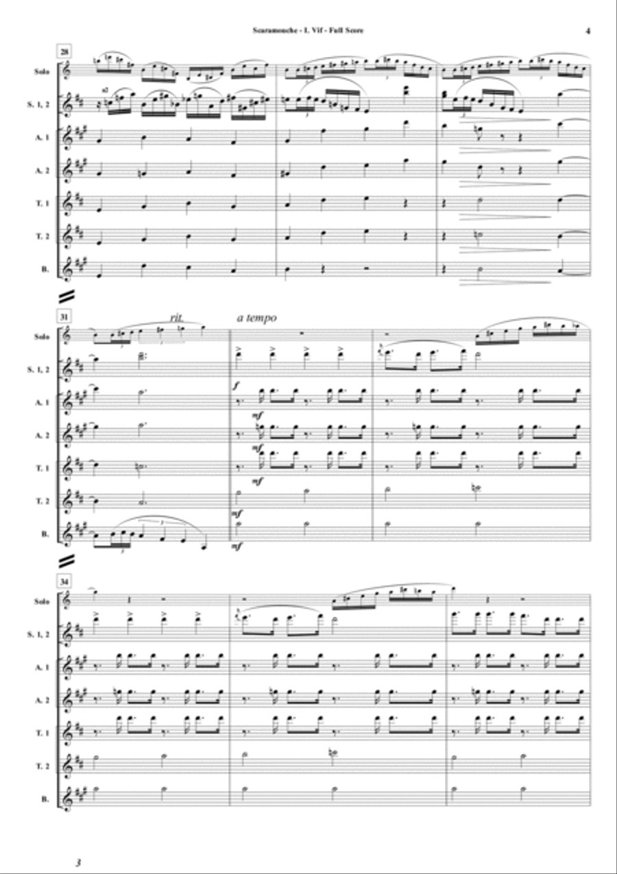 Scaramouche Woodwind Ensemble scores gallery preview page 5