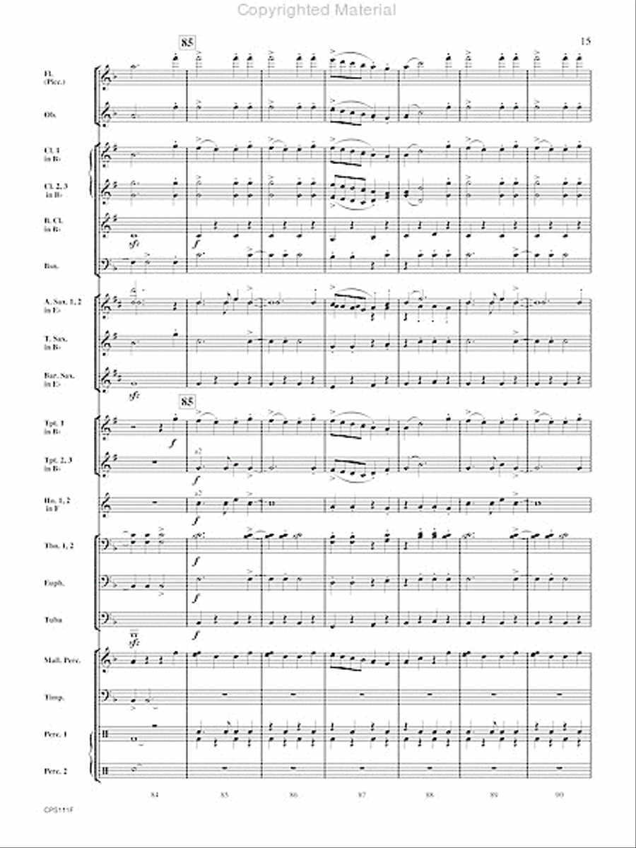 The Old Red Mill Concert Band scores gallery preview page 16