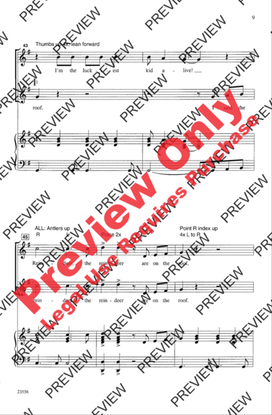 Reindeer on the Roof 2-Part scores gallery preview page 8