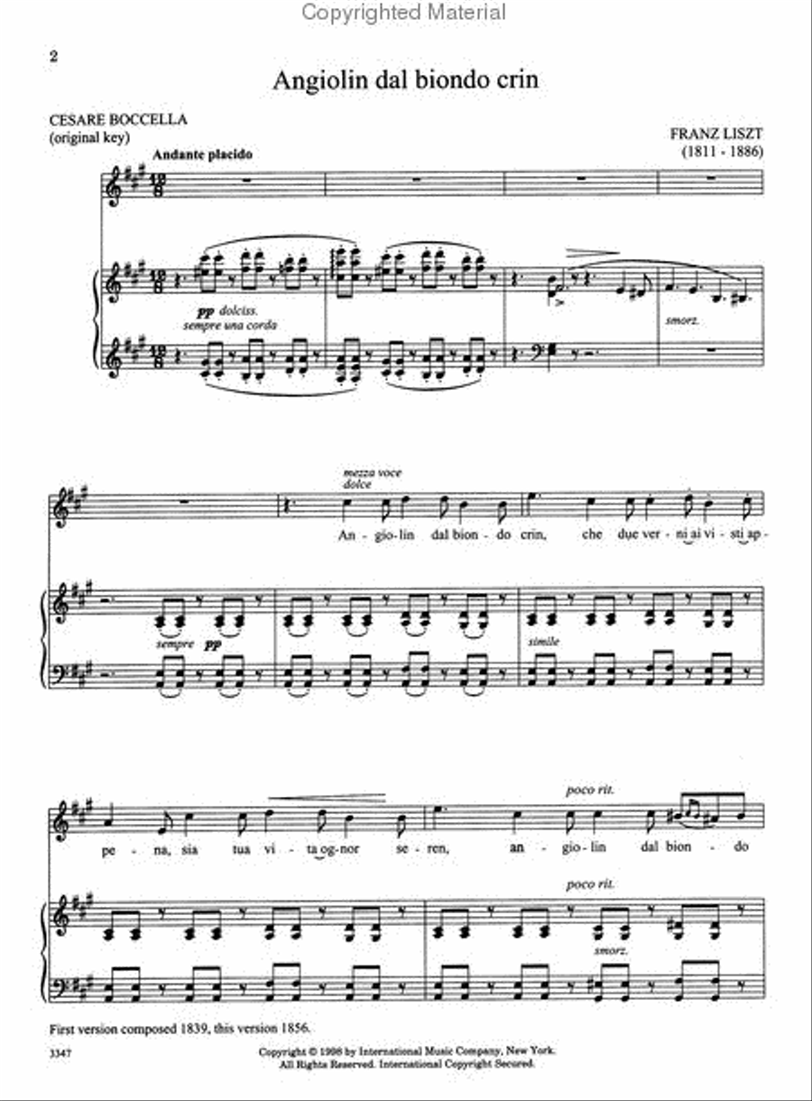 Songs for High Voice - Volume I (French and Italian) High Voice scores gallery preview page 2