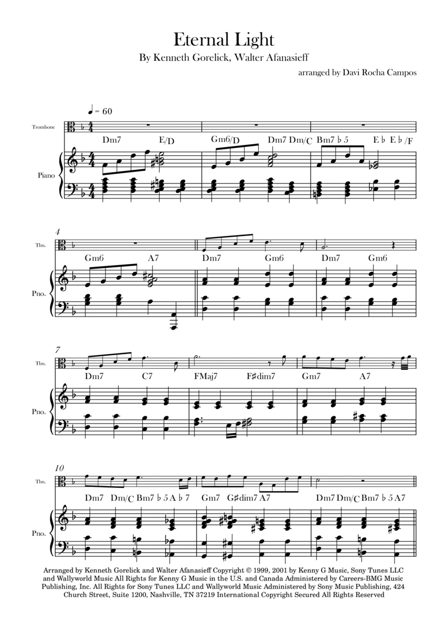Eternal Light Chamber Music scores gallery preview page 1