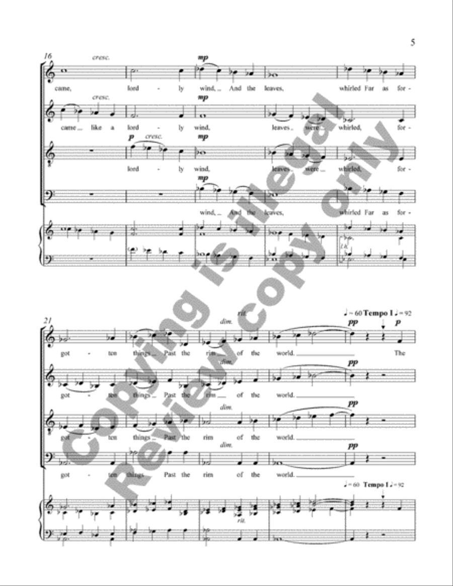 The Tree of Song 4-Part scores gallery preview page 5
