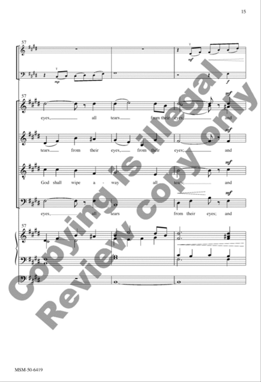 And I Saw a New Heaven (Choral Score) Divisi scores gallery preview page 15