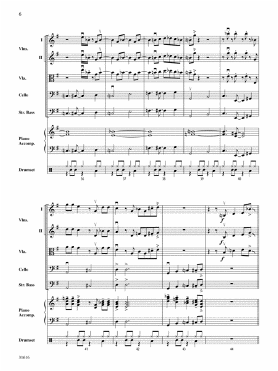 Tchefuncte Shuffle: Score String Orchestra scores gallery preview page 6