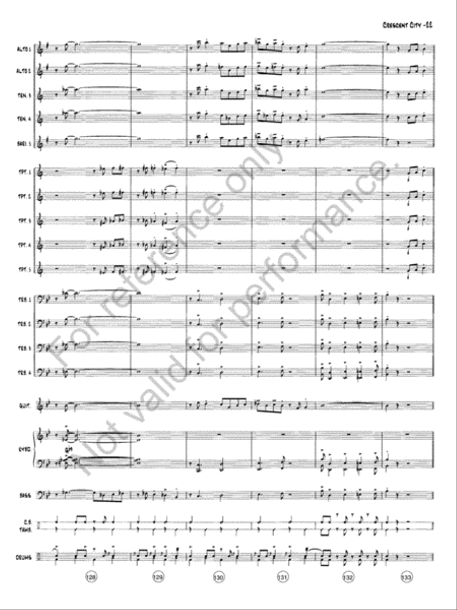 The Crescent City Stomp Jazz Ensemble scores gallery preview page 23