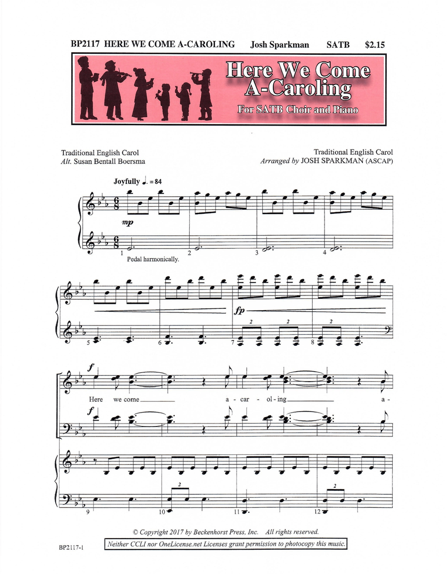 Here We Come A-Caroling Here We Come A-Caroling 4-Part scores gallery preview page 2