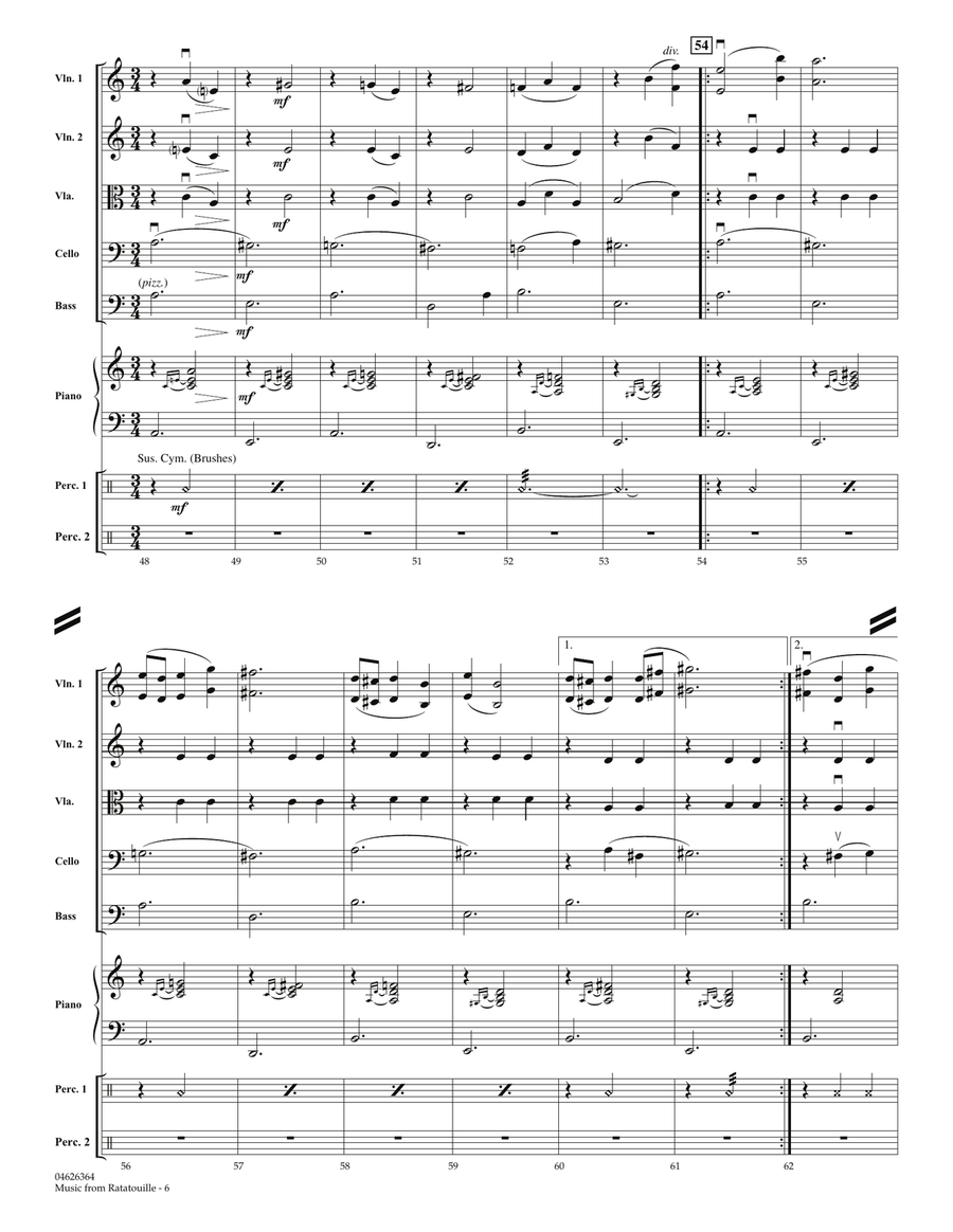 Music from Ratatouille - Full Score Orchestra scores gallery preview page 6