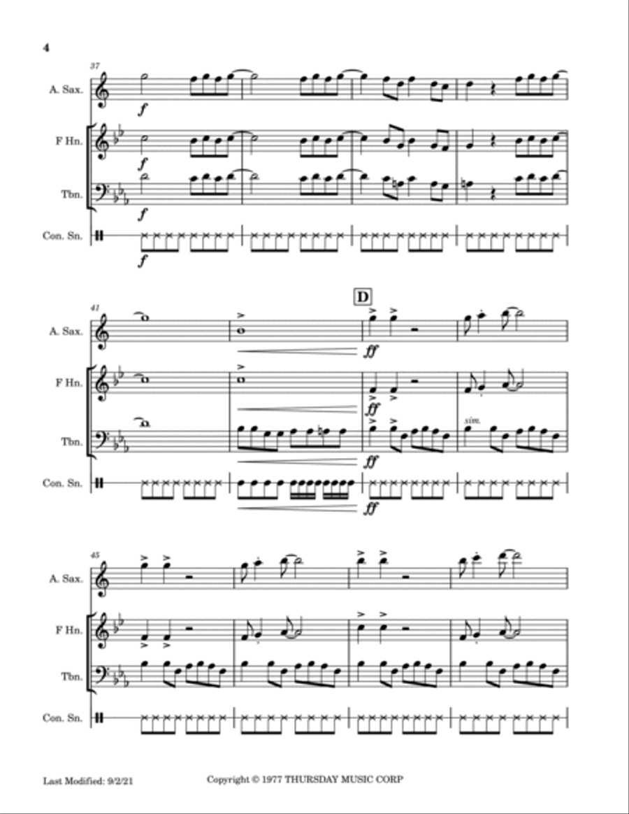 Land Of A Thousand Dances Small Ensemble scores gallery preview page 5