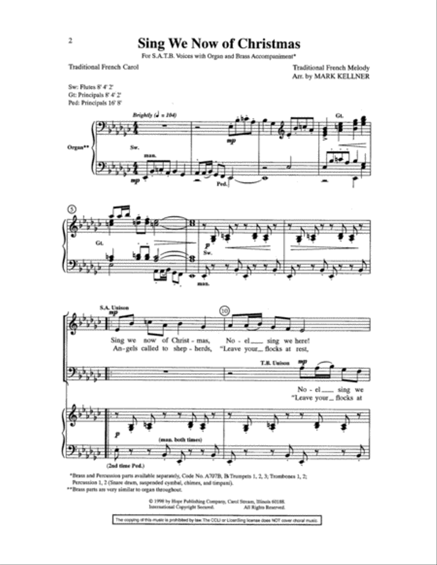 Sing We Now of Christmas Sing We Now of Christmas 4-Part scores gallery preview page 2