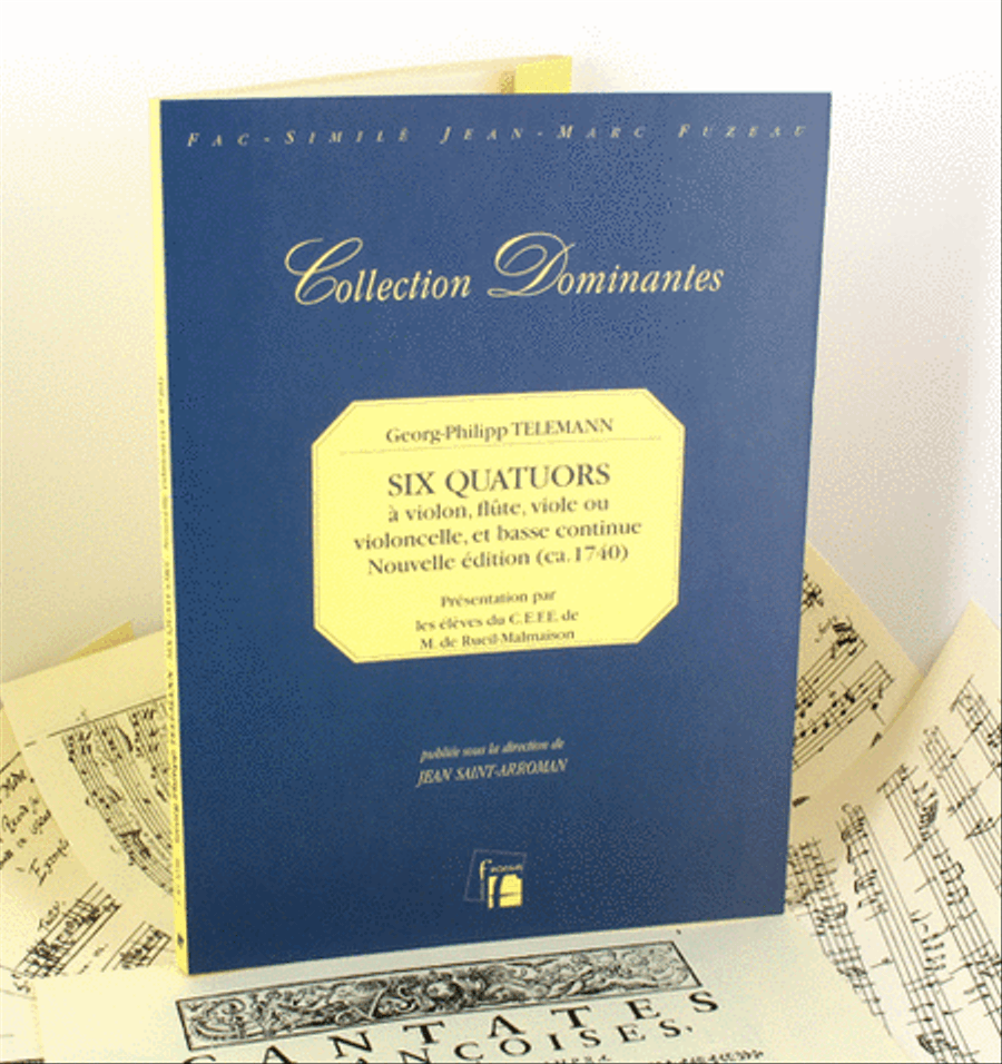 Six quartets for violin, flute, viol or cello and continuo. Flute scores gallery preview page 1