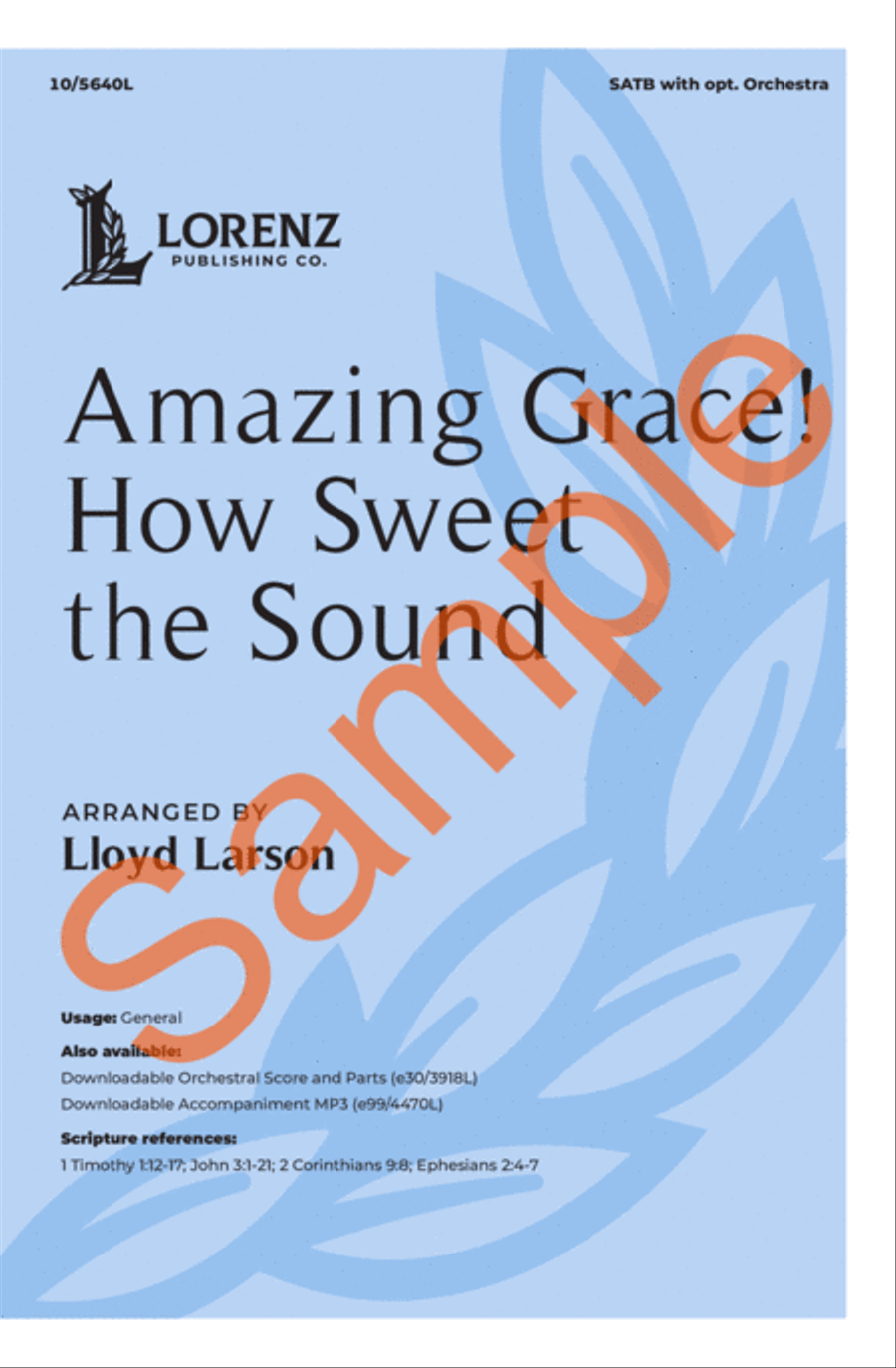 Amazing Grace! How Sweet the Sound 4-Part scores gallery preview page 2