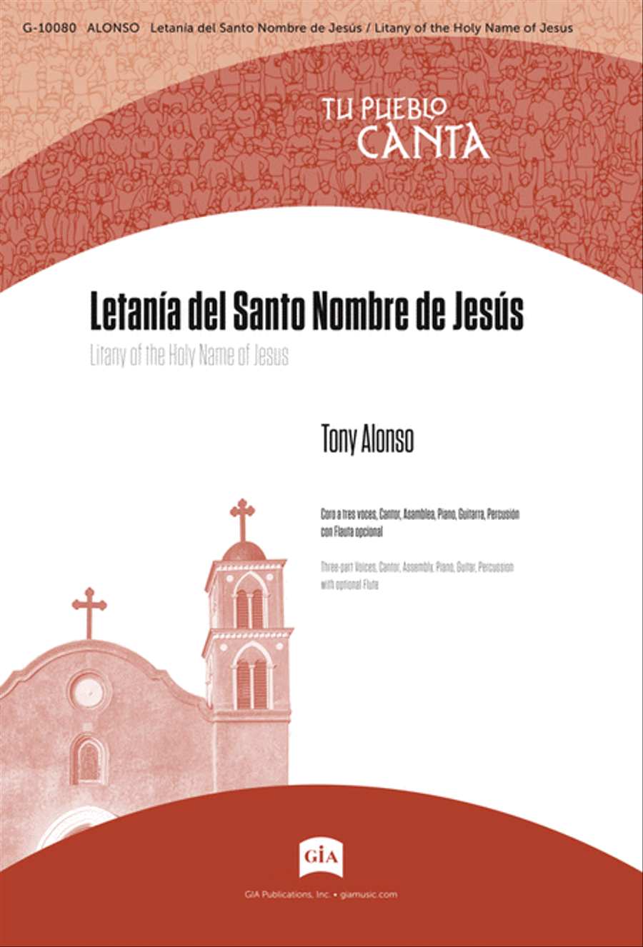 Letanía del Santo Nombre de Jesús 3-Part scores gallery preview page 1