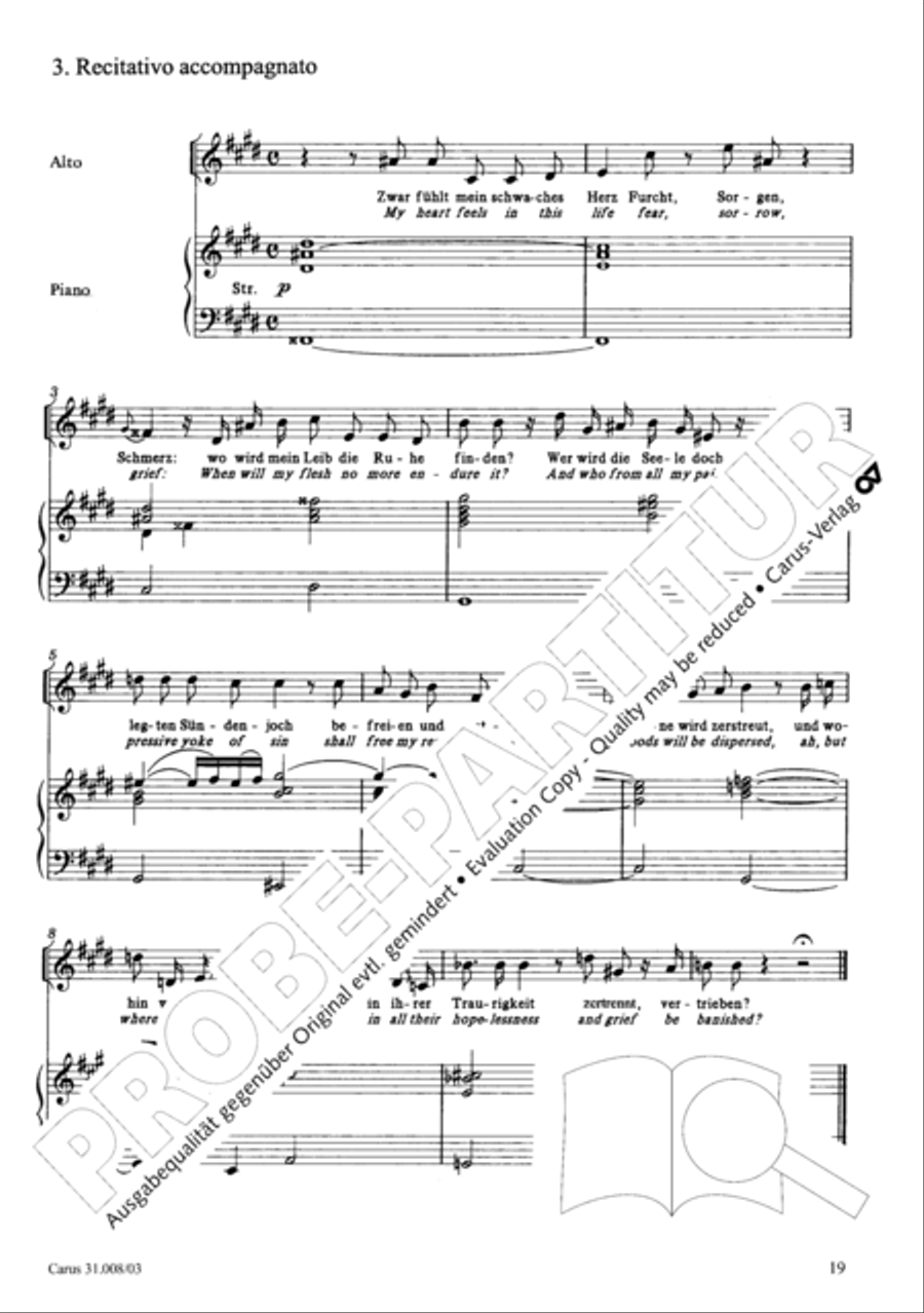 O my God, when shall I perish (Liebster Gott, wenn werd ich sterben) 4-Part scores gallery preview page 24