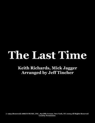 Book cover for The Last Time