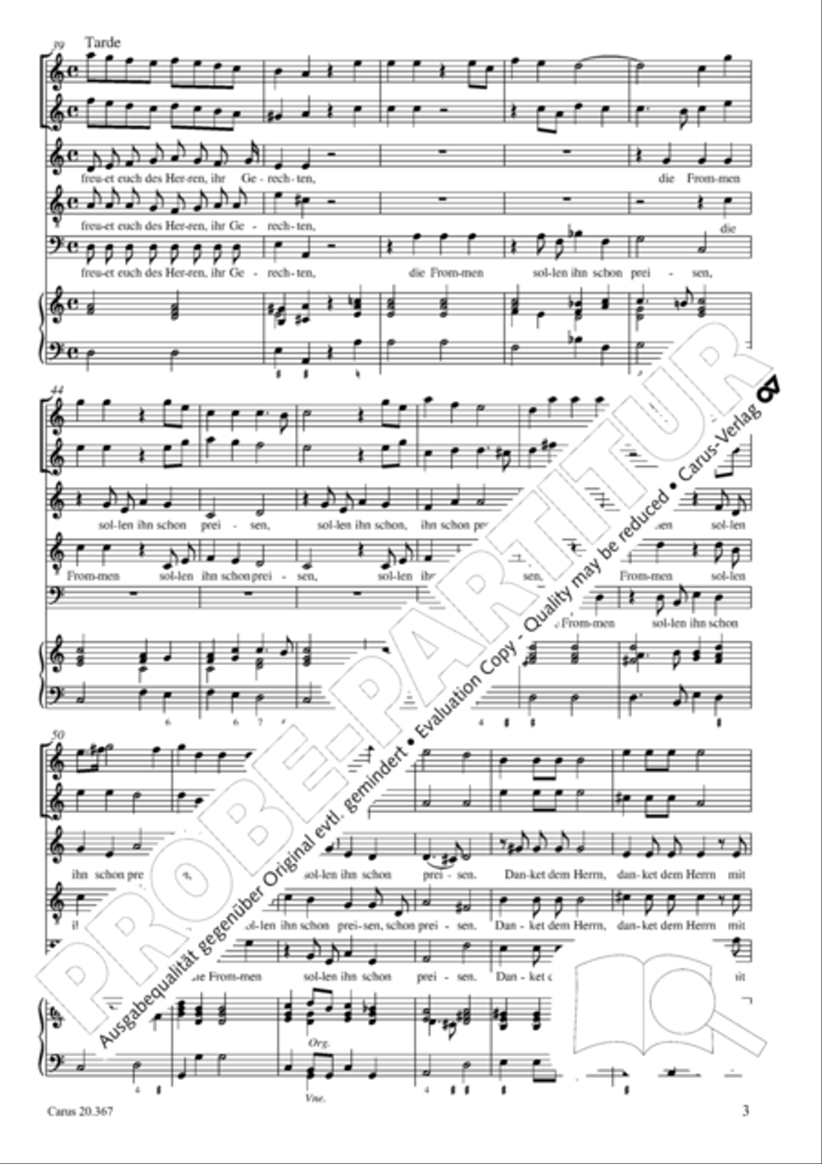 Freuet euch des Herren, ihr Gerechten ATB scores gallery preview page 4