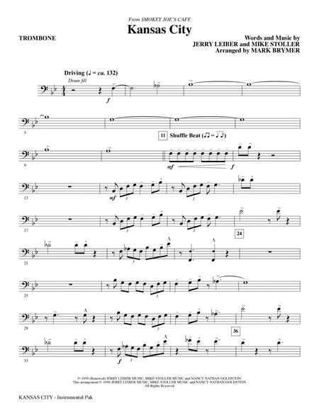 Kansas City (from Smokey Joe's Cafe) (arr. Mark Brymer) - Trombone