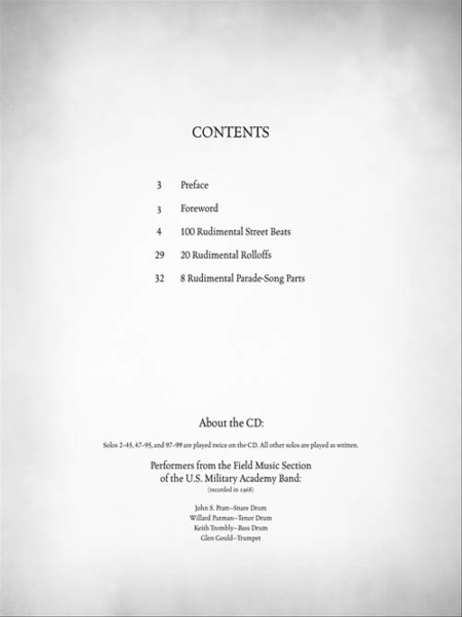 128 Rudimental Street Beats, Rolloffs, and Parade-Song Parts Marching Band scores gallery preview page 3