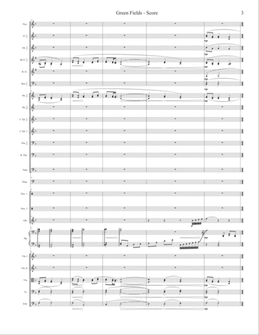 Green Fields Full Orchestra scores gallery preview page 5