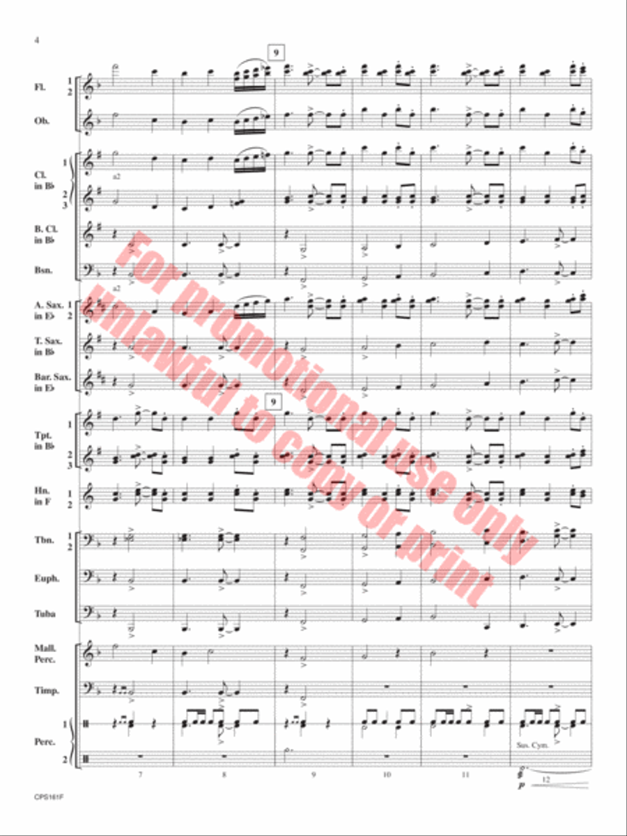 Thrive Concert Band scores gallery preview page 5