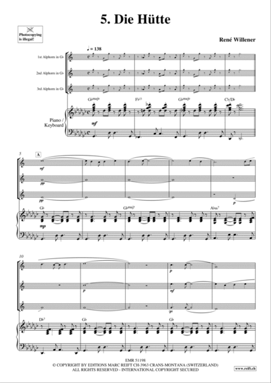 20 Alphorn Trios Volume 1 Brass Trio scores gallery preview page 11