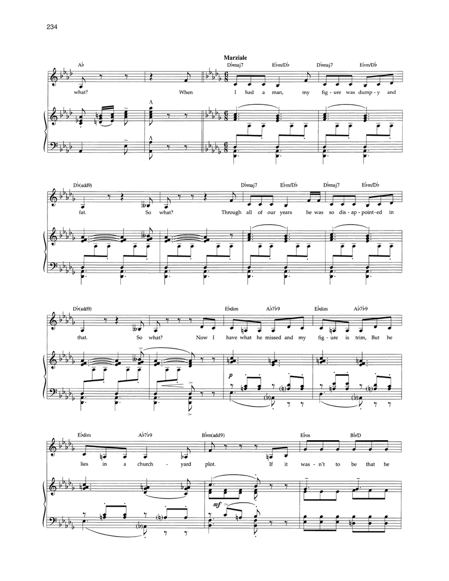 So What? (from Cabaret) Voice scores gallery preview page 5