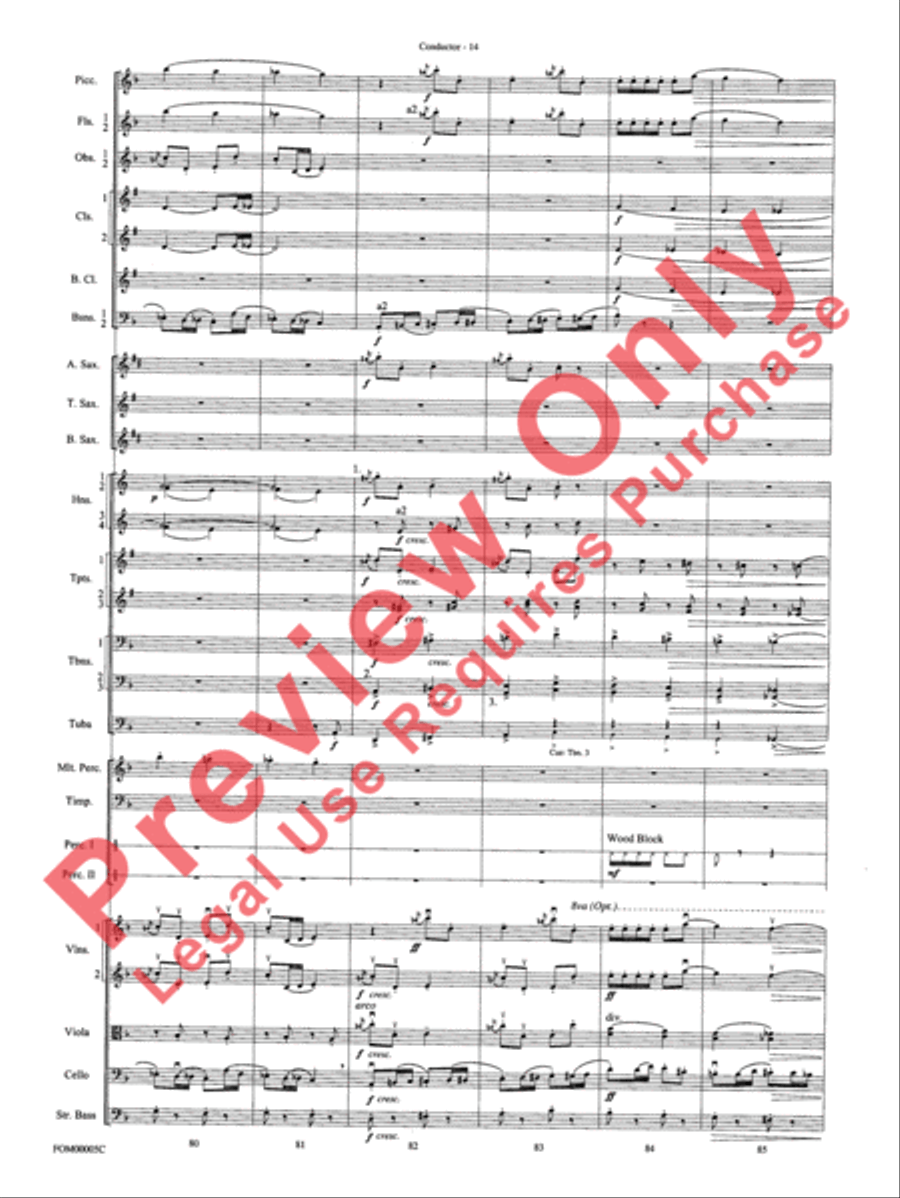 An American in Paris Suite Full Orchestra scores gallery preview page 17